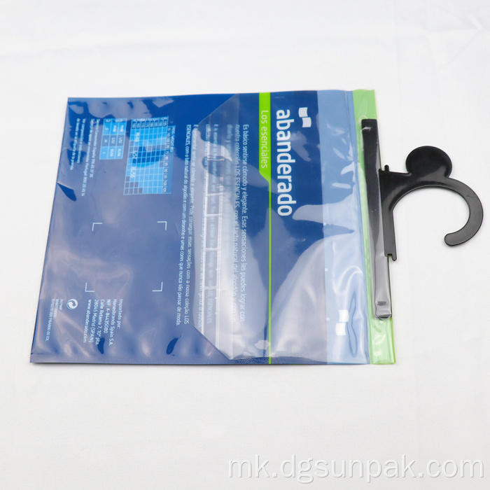 Торба за долна облека со кука за закачалка со самолепливо кука